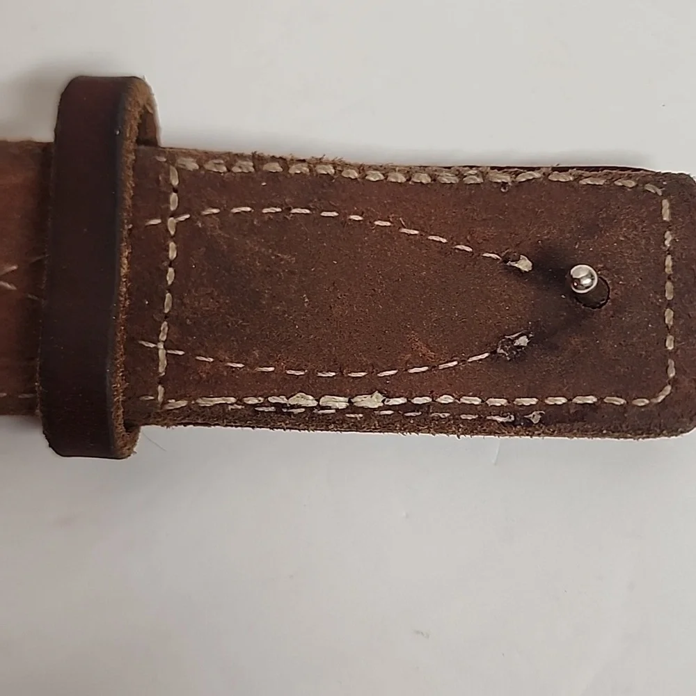 American Made AMISHMADEBELTS Brown Leather Size 40 Men's Belt